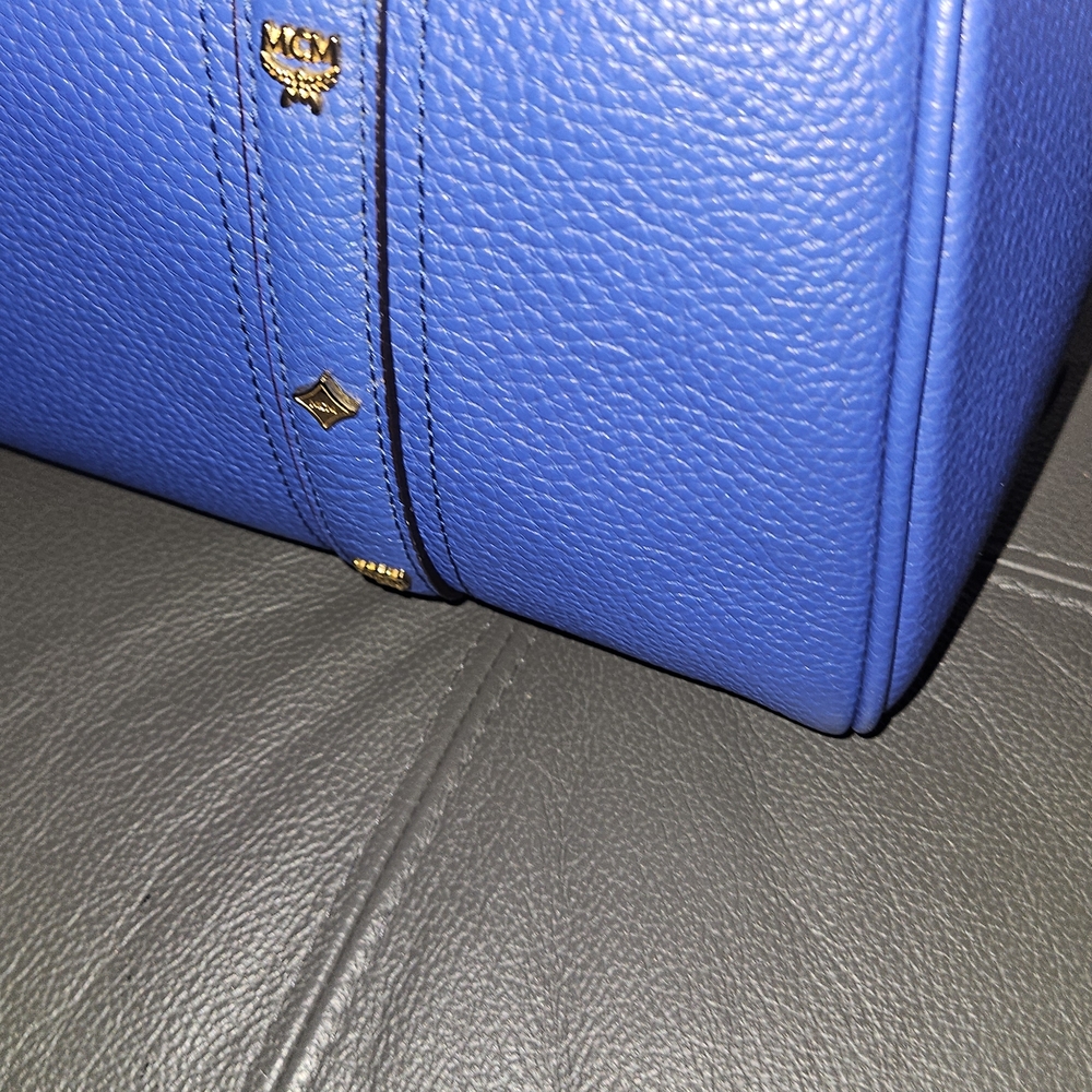 MCM Blue Boston Bag - Picture 4 of 8